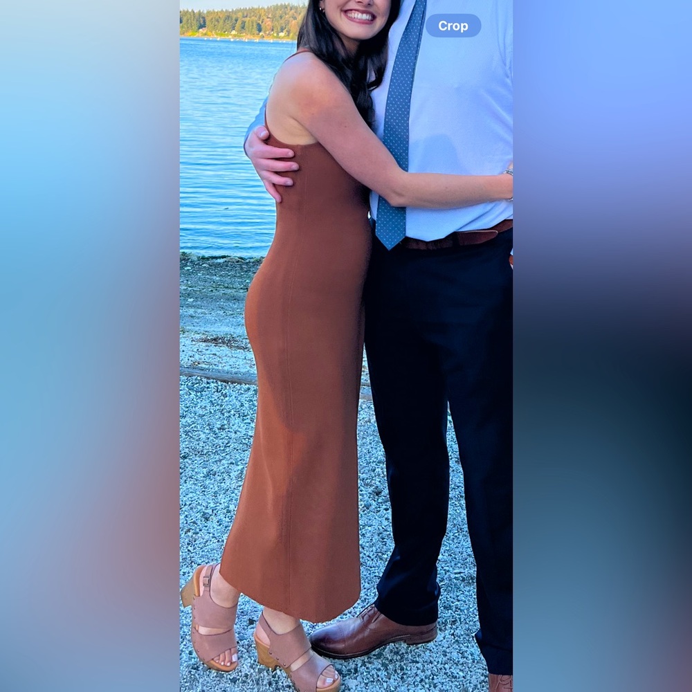 Beautiful Rust Maxi Dress Size Small